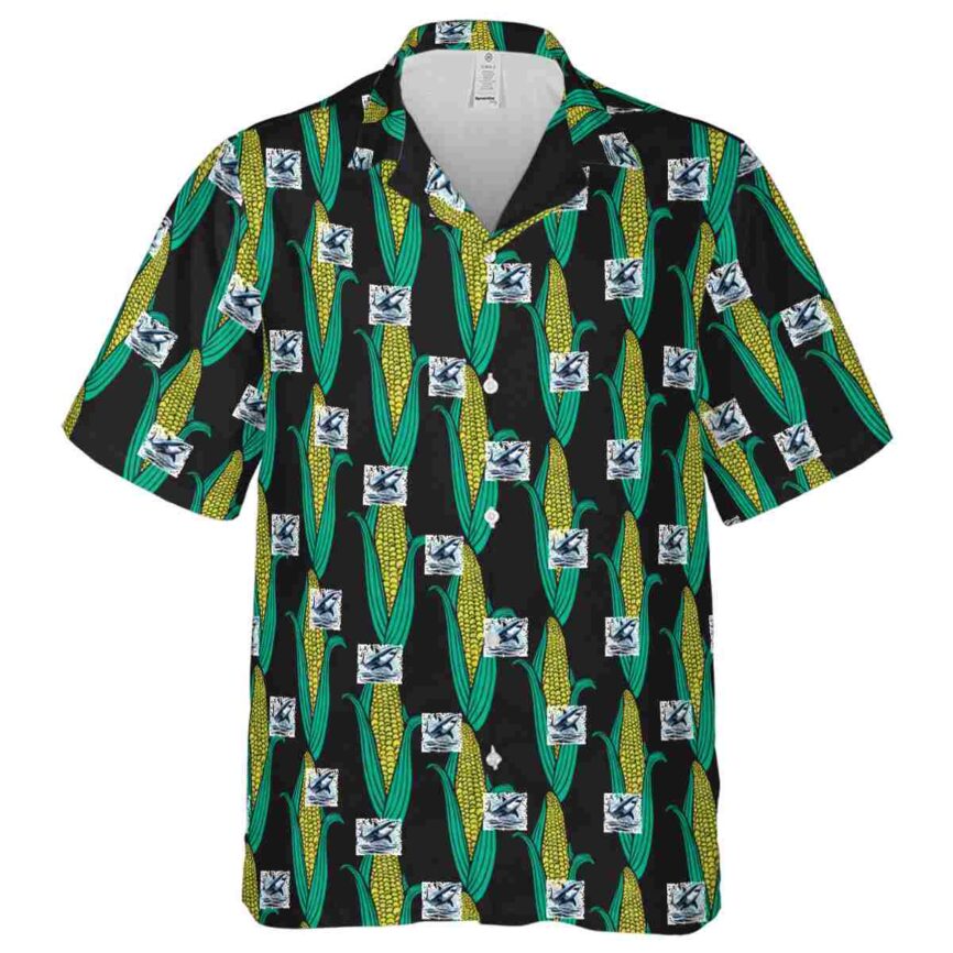 Shark Corn Element Hawaiian Shirt Fashion forward