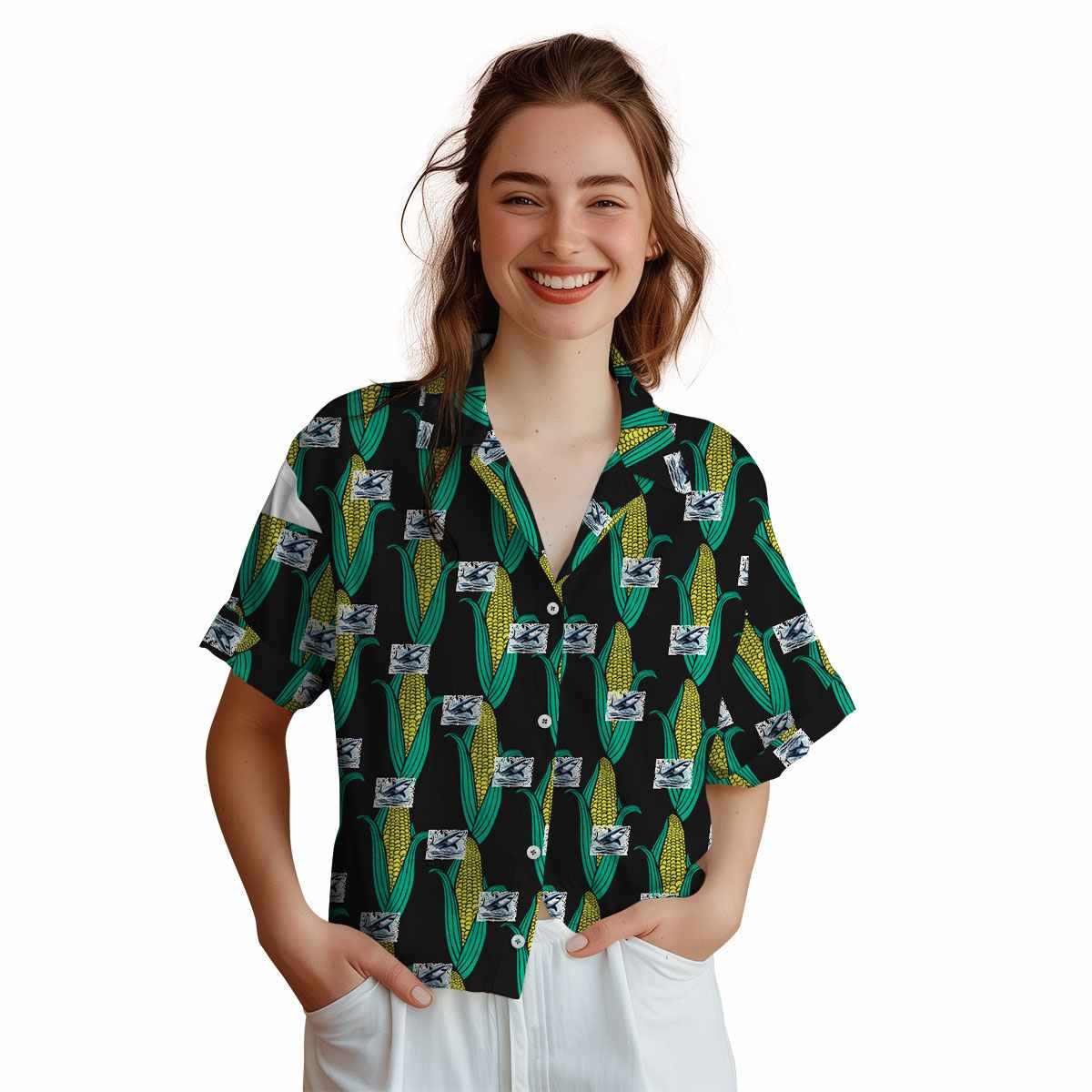 Shark Corn Element Hawaiian Shirt Top rated Shark Corn Element Hawaiian Shirt Top rated