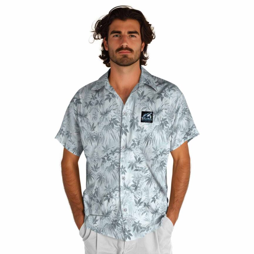 Shark Foliage Print Hawaiian Shirt New Arrival