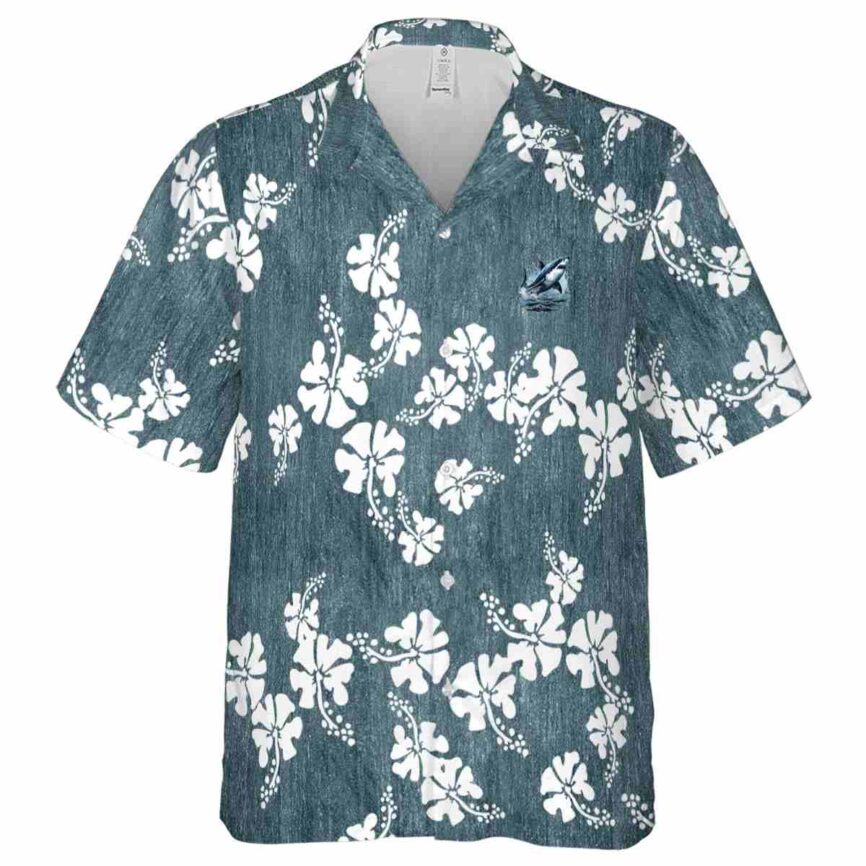 Shark Hibiscus Blossom Hawaiian Shirt Fashion forward