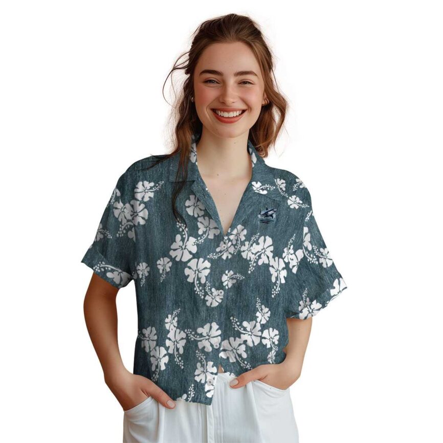 Shark Hibiscus Blossom Hawaiian Shirt Top rated