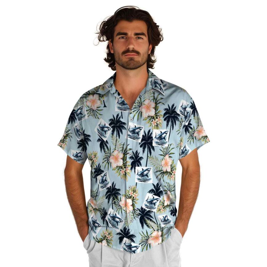 Shark Hibiscus Palm Hawaiian Shirt New Arrival