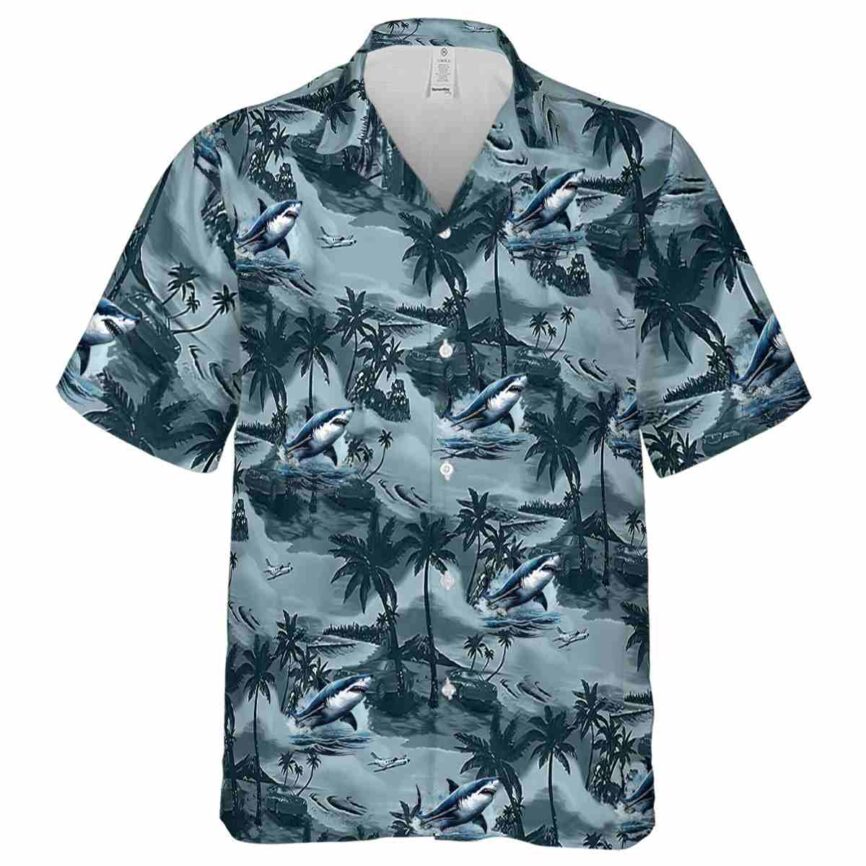 Shark Island Beach Hawaiian Shirt Fashion forward