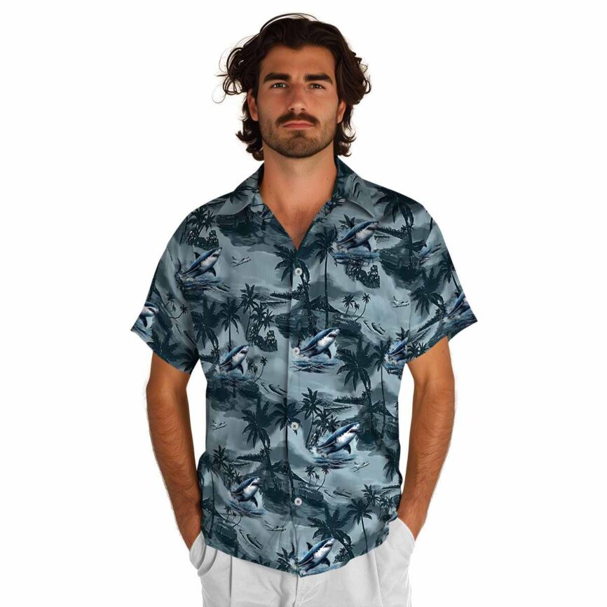 Shark Island Beach Hawaiian Shirt New Arrival