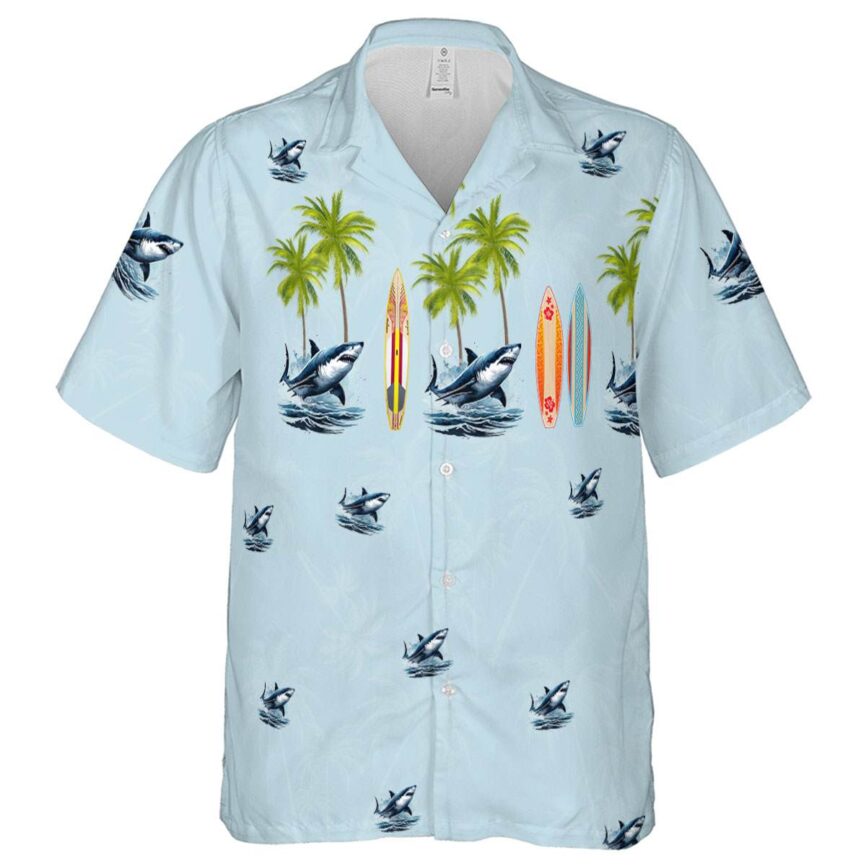 Shark Island Theme Hawaiian Shirt Fashion forward