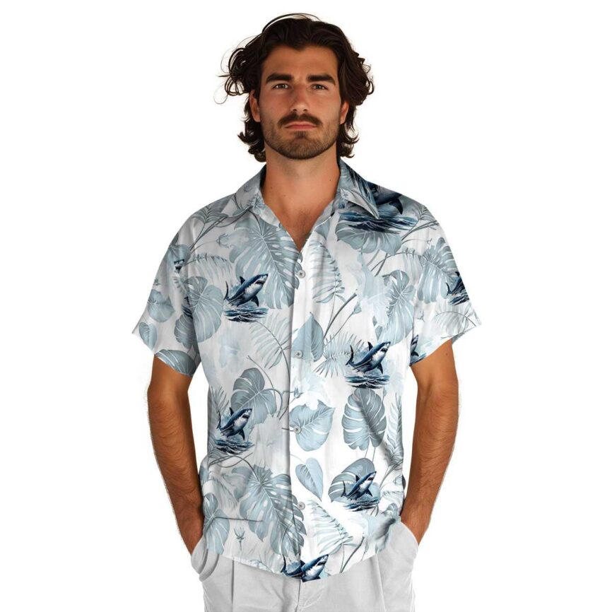 Shark Leaf Pattern Hawaiian Shirt New Arrival