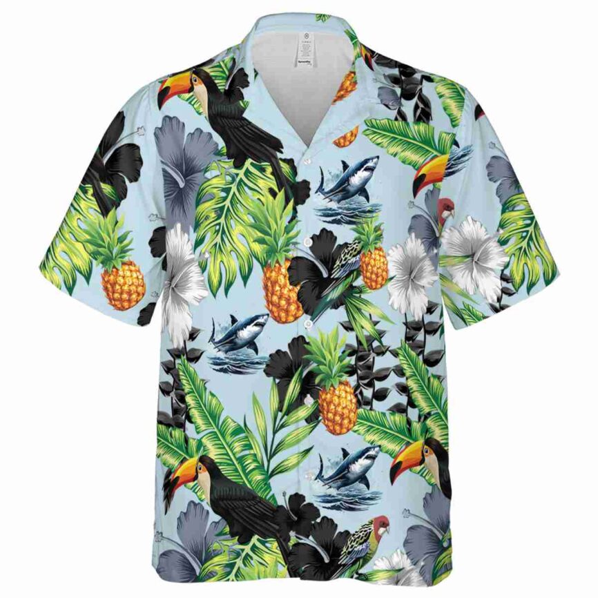 Shark Leafy Toucan Hawaiian Shirt Fashion forward