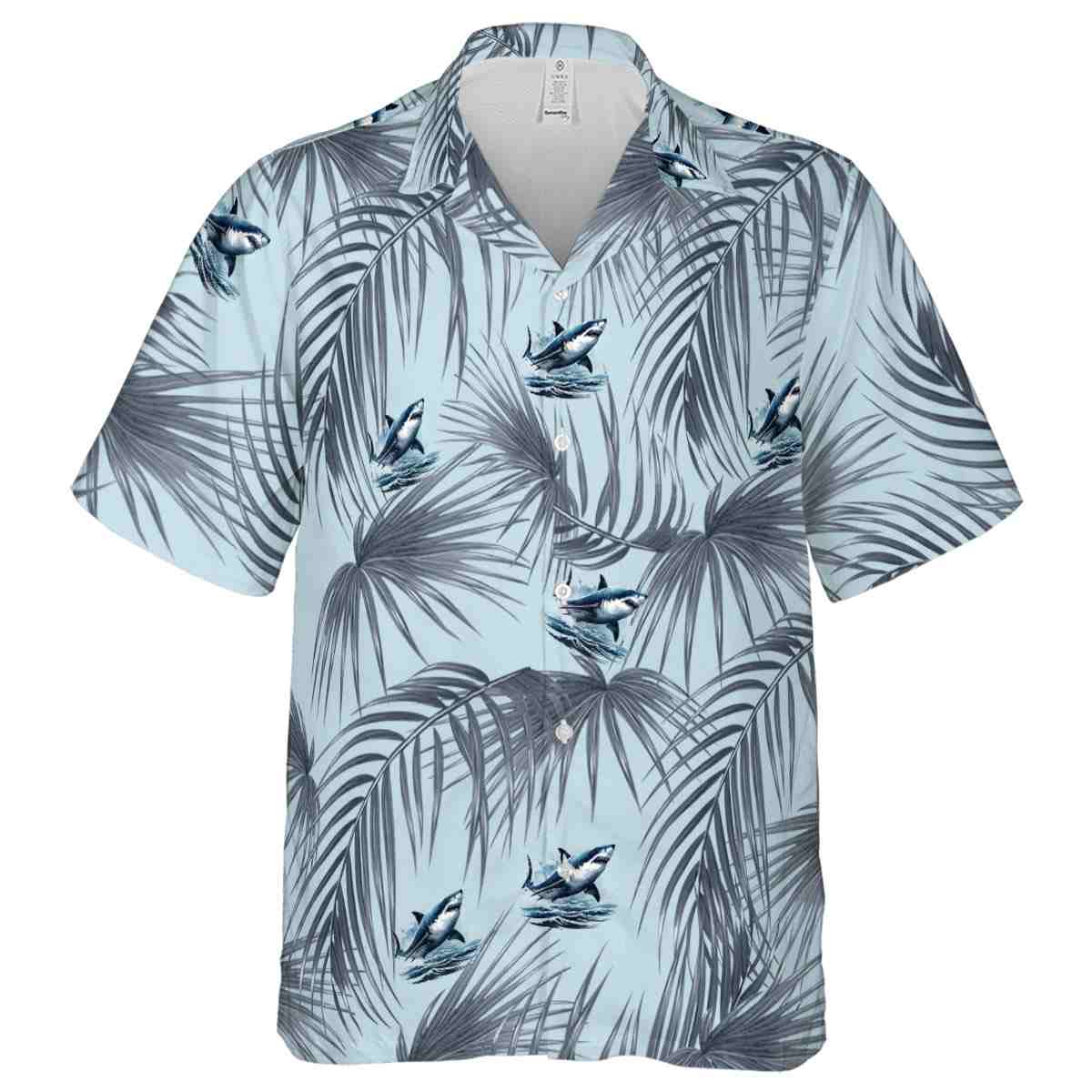 Shark Palm Frond Hawaiian Shirt Fashion forward Shark Palm Frond Hawaiian Shirt Fashion forward