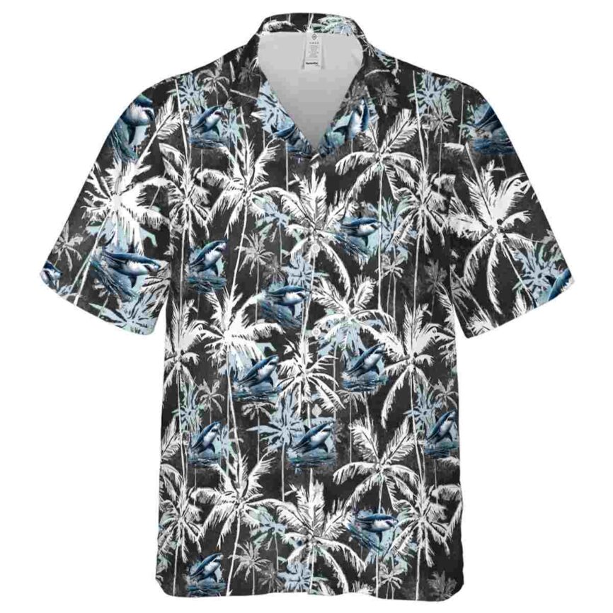 Shark Palm Themed Hawaiian Shirt Fashion forward