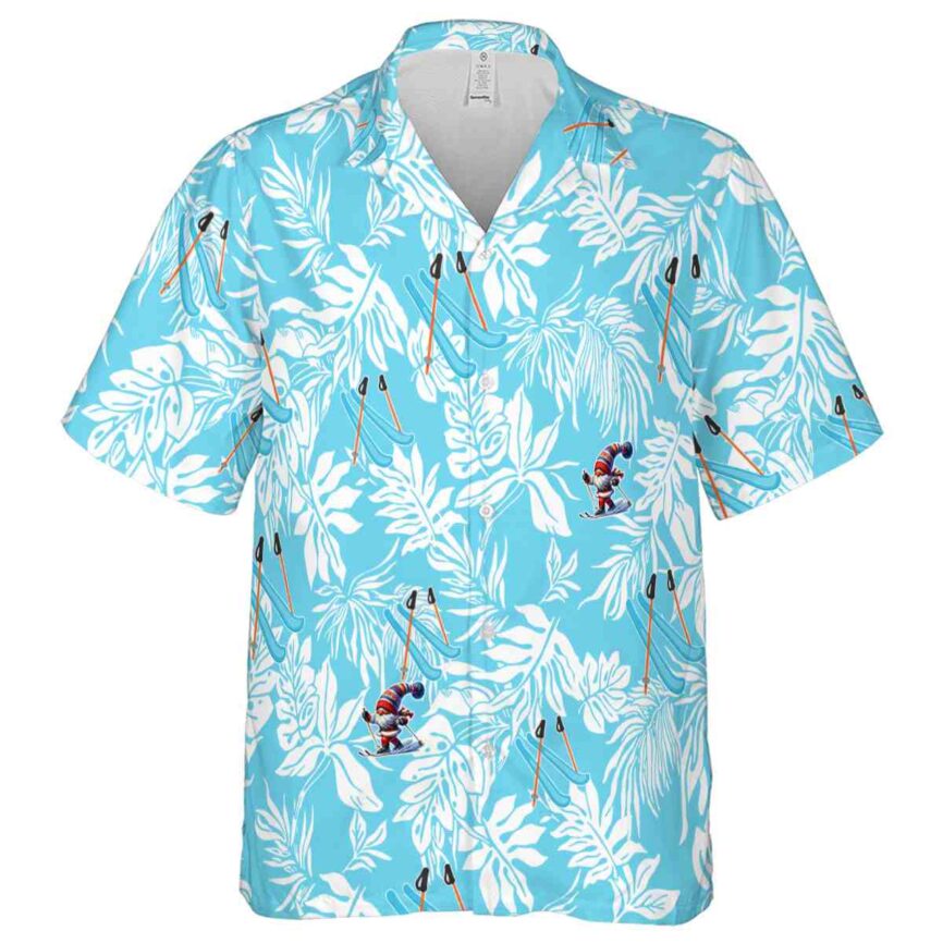 Skiing Bold Foliage Hawaiian Shirt Fashion forward