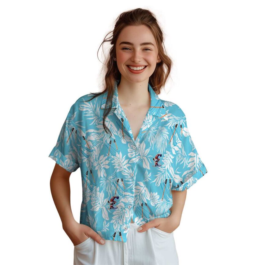 Skiing Bold Foliage Hawaiian Shirt Top rated