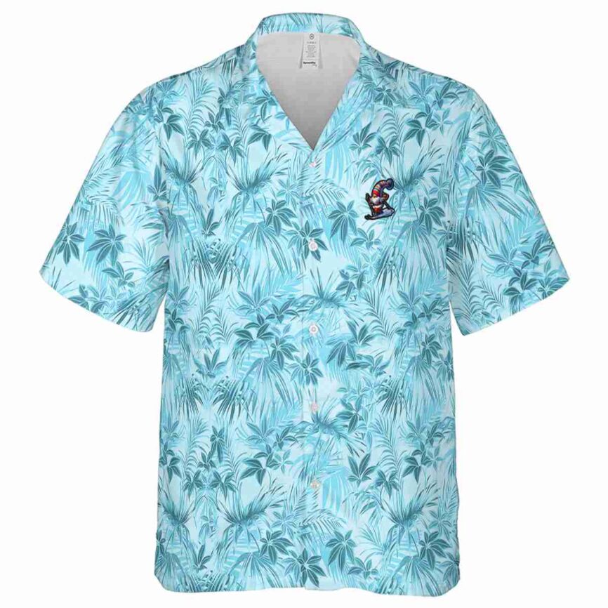 Skiing Foliage Print Hawaiian Shirt Fashion forward