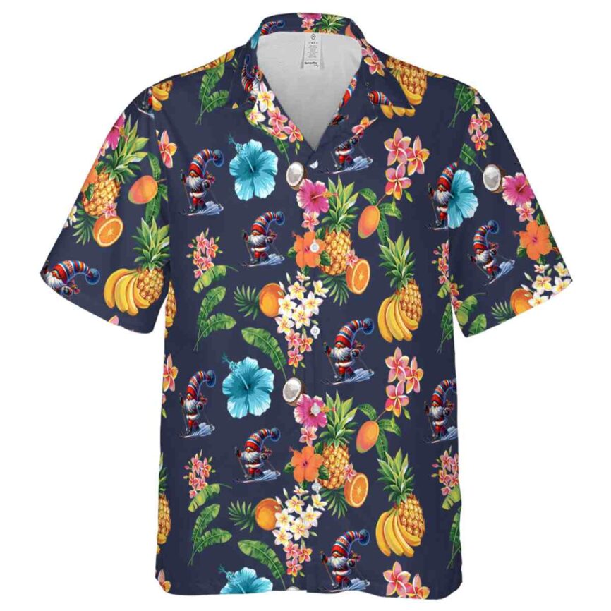 Skiing Fruit Pattern Hawaiian Shirt Fashion forward