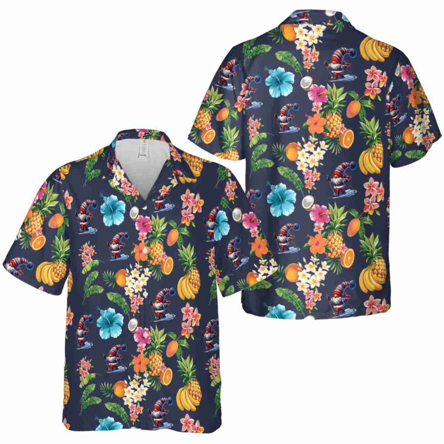 Skiing Fruit Pattern Hawaiian Shirt Premium grade