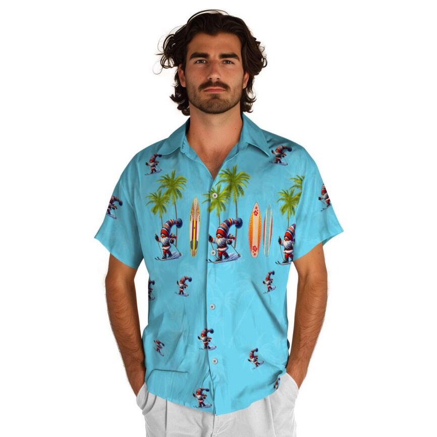 Skiing Island Theme Hawaiian Shirt New Arrival
