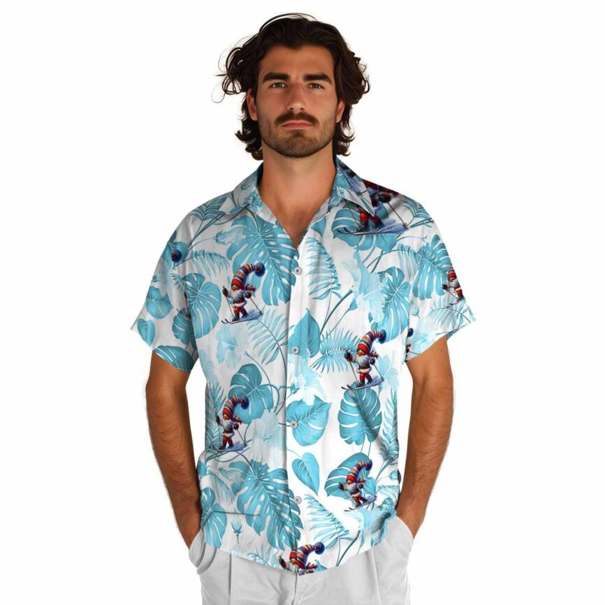 Skiing Leaf Pattern Hawaiian Shirt New Arrival
