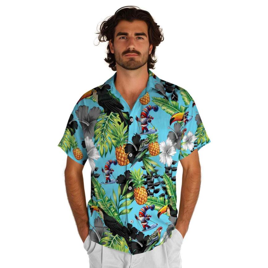 Skiing Leafy Toucan Hawaiian Shirt New Arrival