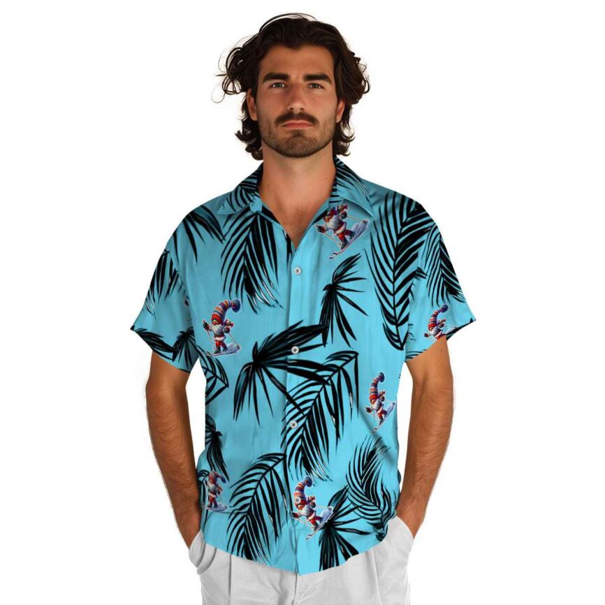 Skiing Monochrome Palm Hawaiian Shirt New Arrival