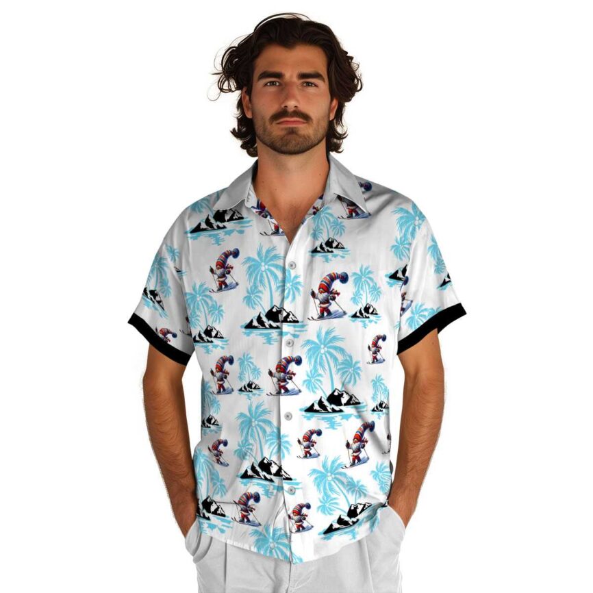 Skiing Palm Island Graphic Hawaiian Shirt New Arrival