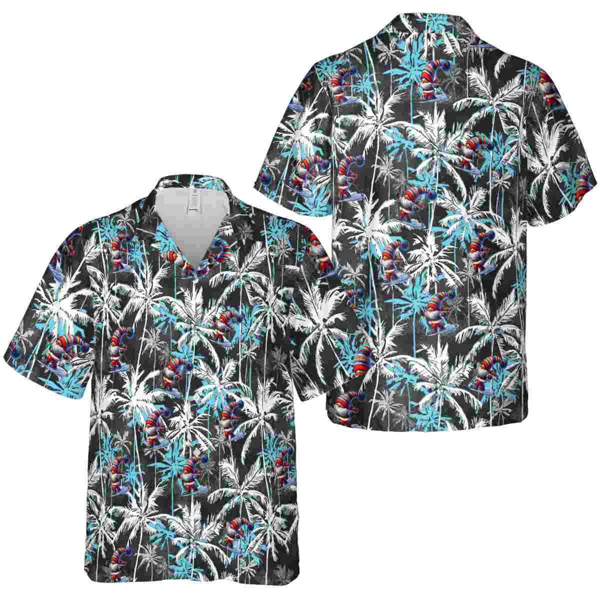 Skiing Palm Themed Hawaiian Shirt Premium grade Skiing Palm Themed Hawaiian Shirt Premium grade