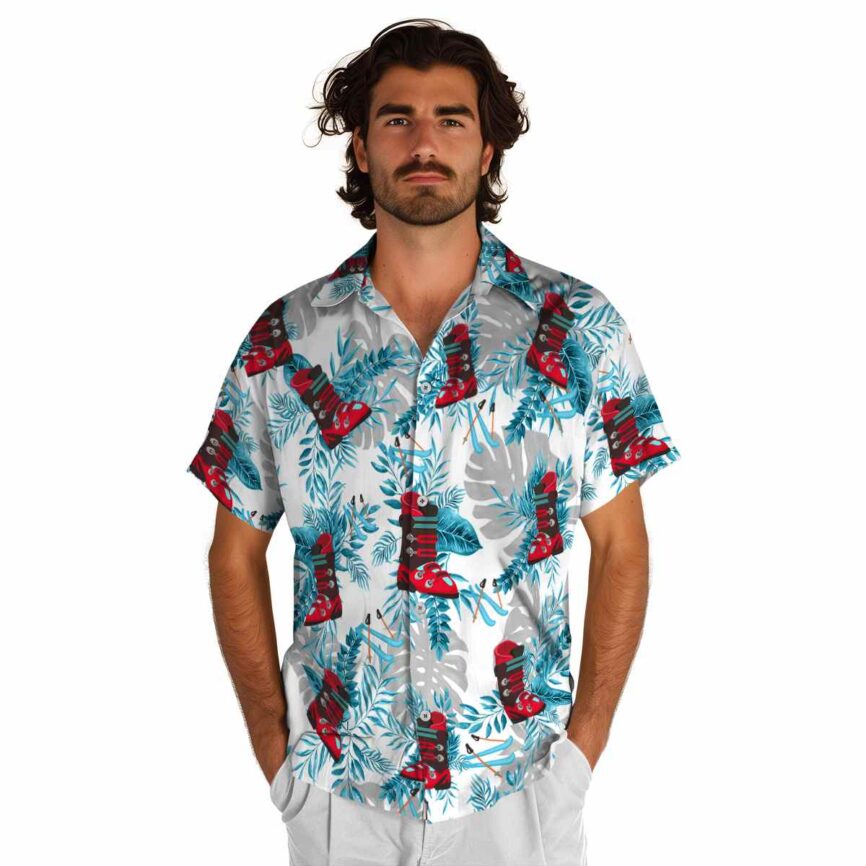 Skiing Tropical Fronds Hawaiian Shirt New Arrival