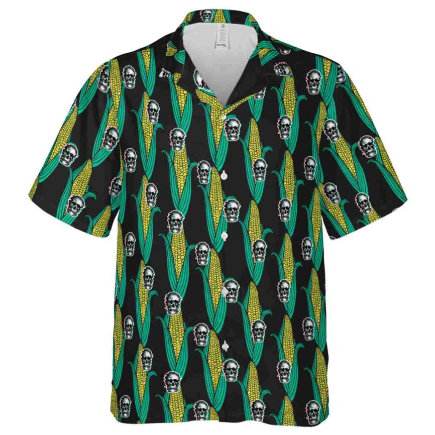 Skull Corn Element Hawaiian Shirt Fashion forward
