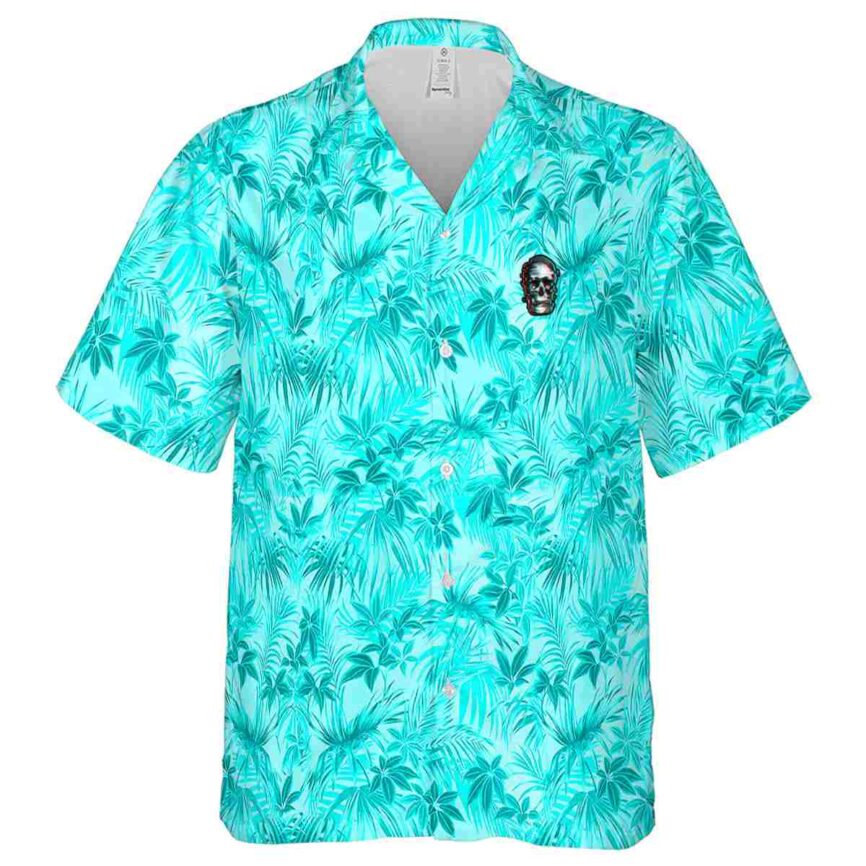 Skull Foliage Print Hawaiian Shirt Fashion forward