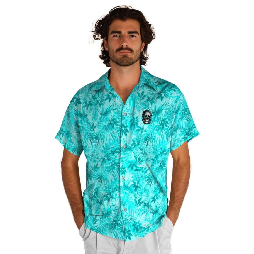 Skull Foliage Print Hawaiian Shirt New Arrival