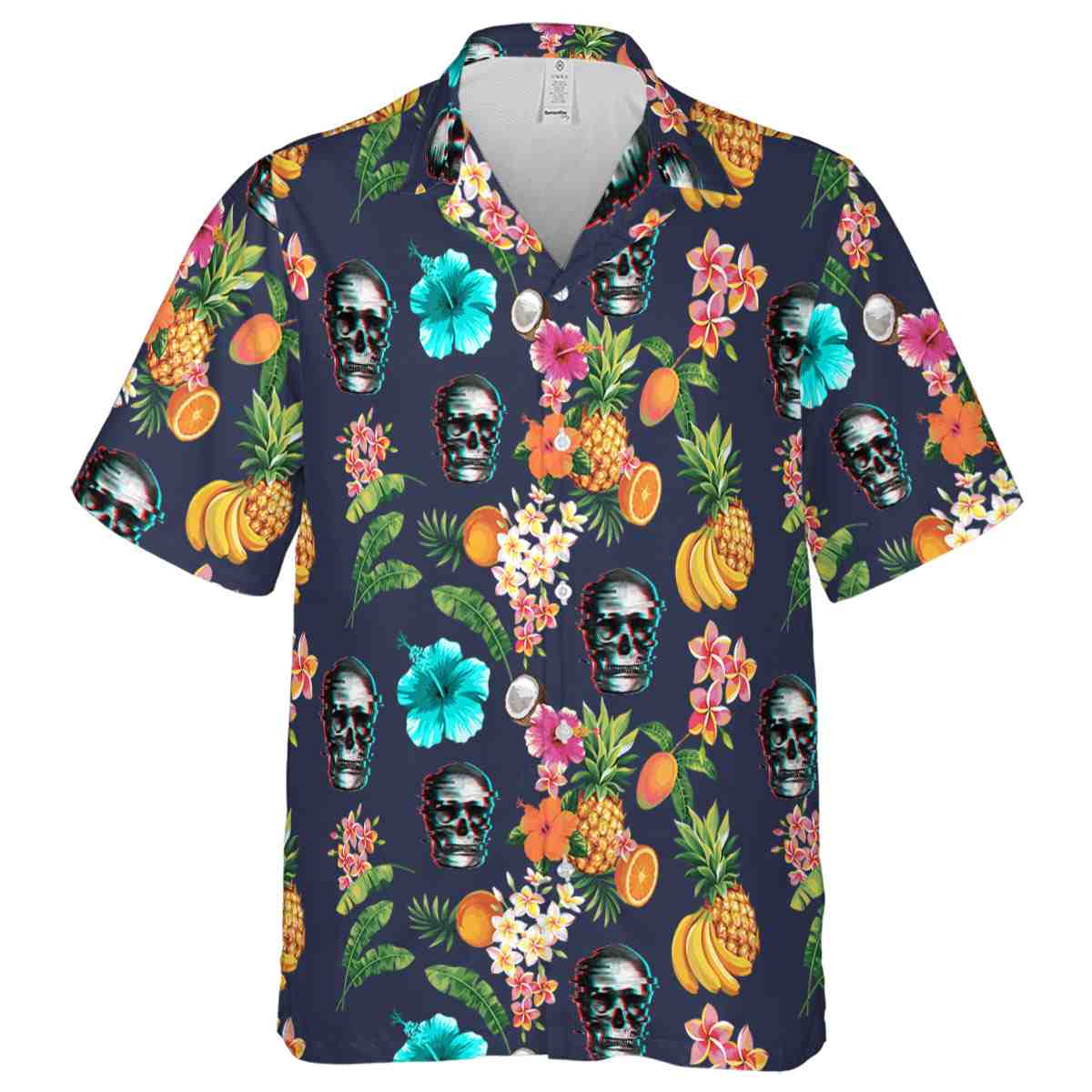 Skull Fruit Pattern Hawaiian Shirt Fashion forward Skull Fruit Pattern Hawaiian Shirt Fashion forward
