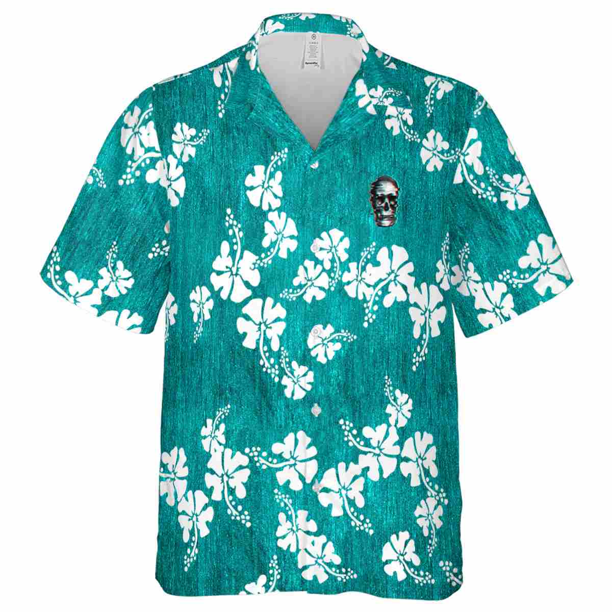 Skull Hibiscus Blossom Hawaiian Shirt Fashion forward Skull Hibiscus Blossom Hawaiian Shirt Fashion forward