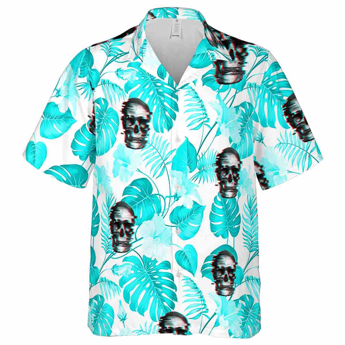 Skull Leaf Pattern Hawaiian Shirt Fashion forward Skull Leaf Pattern Hawaiian Shirt Fashion forward