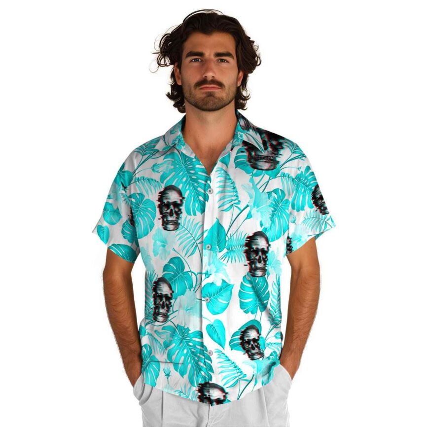 Skull Leaf Pattern Hawaiian Shirt New Arrival