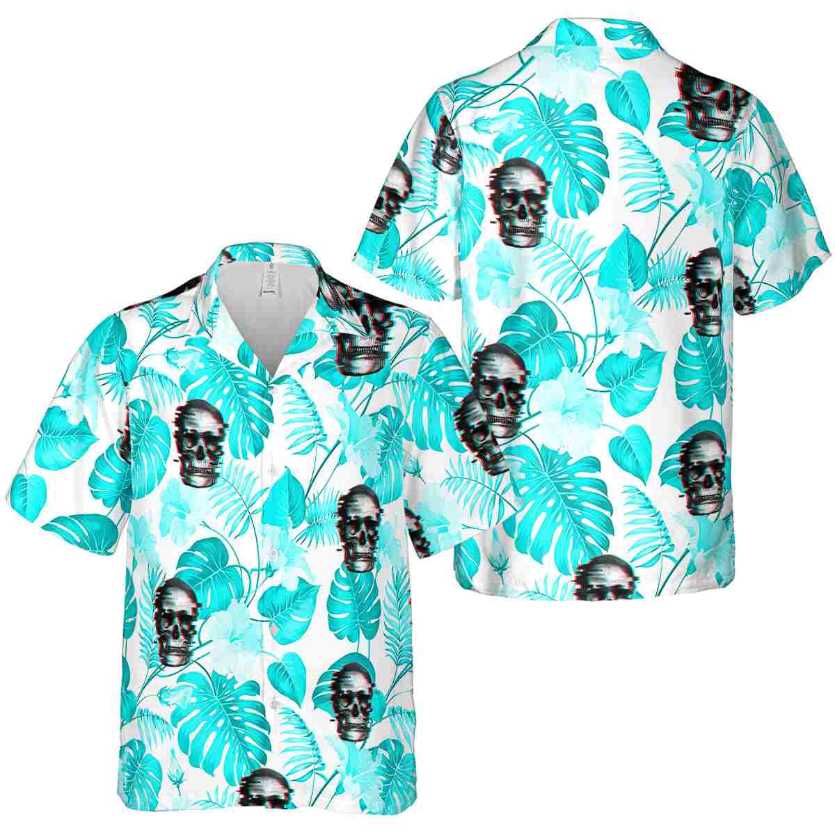 Skull Leaf Pattern Hawaiian Shirt Premium grade Skull Leaf Pattern Hawaiian Shirt Premium grade