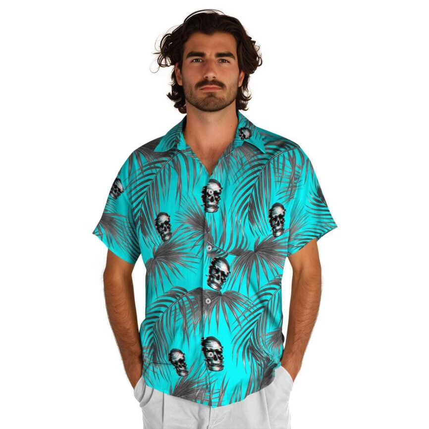 Skull Palm Frond Hawaiian Shirt New Arrival