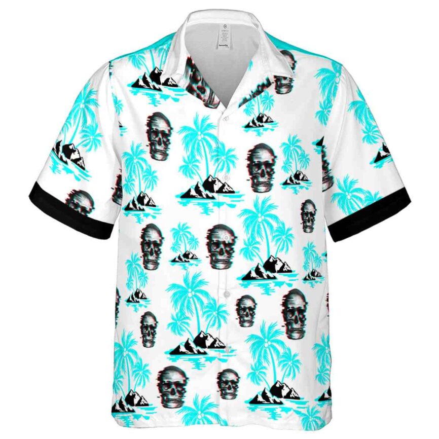 Skull Palm Island Graphic Hawaiian Shirt Fashion forward