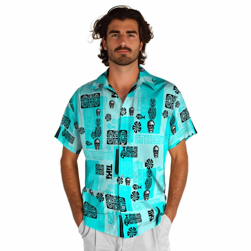 Skull Tiki Motifs Hawaiian Shirt New Arrival