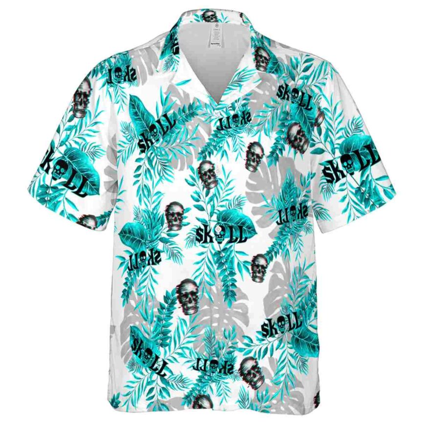 Skull Tropical Fronds Hawaiian Shirt Fashion forward