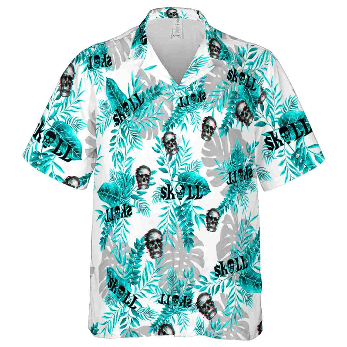 Skull Tropical Fronds Hawaiian Shirt Fashion forward Skull Tropical Fronds Hawaiian Shirt Fashion forward