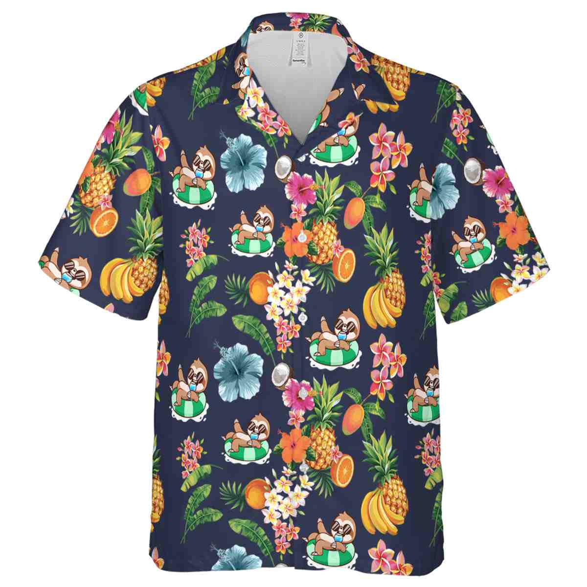 Sloth Fruit Pattern Hawaiian Shirt Fashion forward Sloth Fruit Pattern Hawaiian Shirt Fashion forward