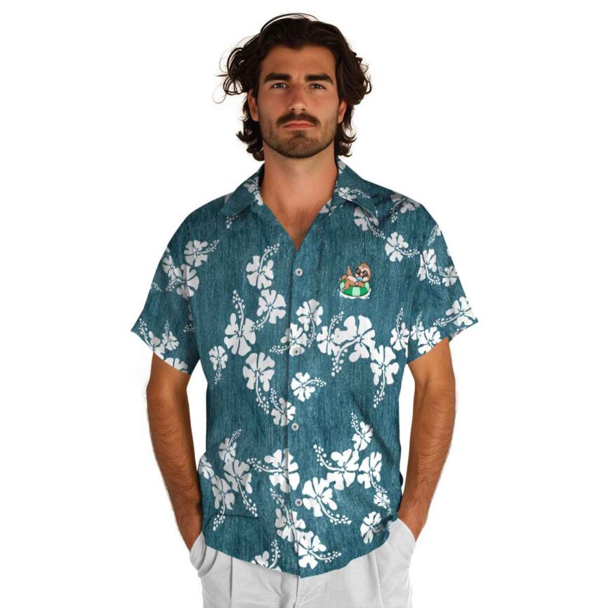 Sloth Hibiscus Blossom Hawaiian Shirt New Arrival