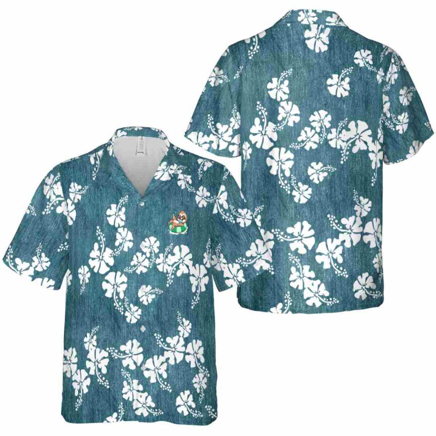 Sloth Hibiscus Blossom Hawaiian Shirt Premium grade