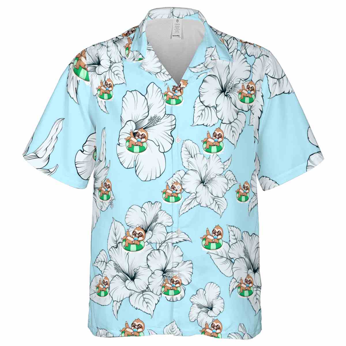 Sloth Hibiscus Flower Hawaiian Shirt Fashion forward Sloth Hibiscus Flower Hawaiian Shirt Fashion forward