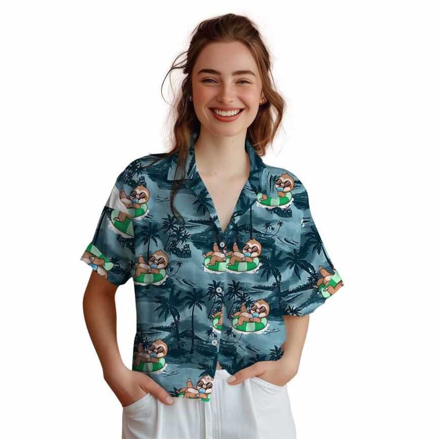 Sloth Island Beach Hawaiian Shirt Top rated