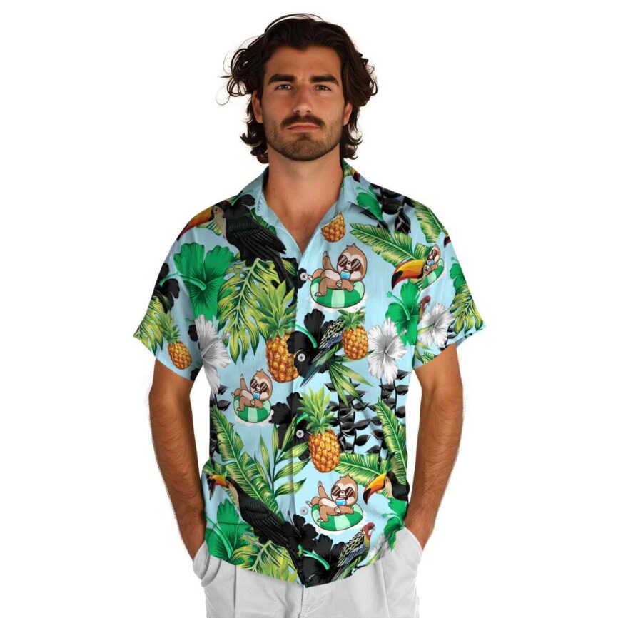 Sloth Leafy Toucan Hawaiian Shirt New Arrival