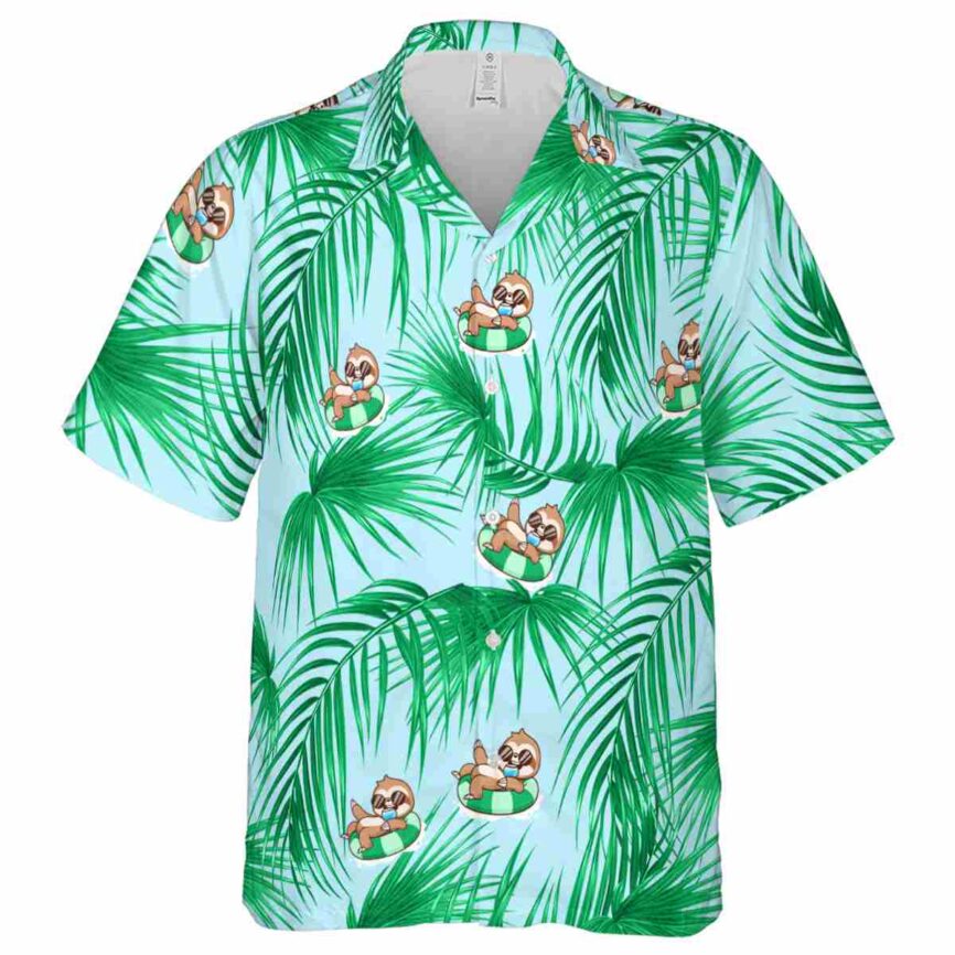 Sloth Palm Frond Hawaiian Shirt Fashion forward