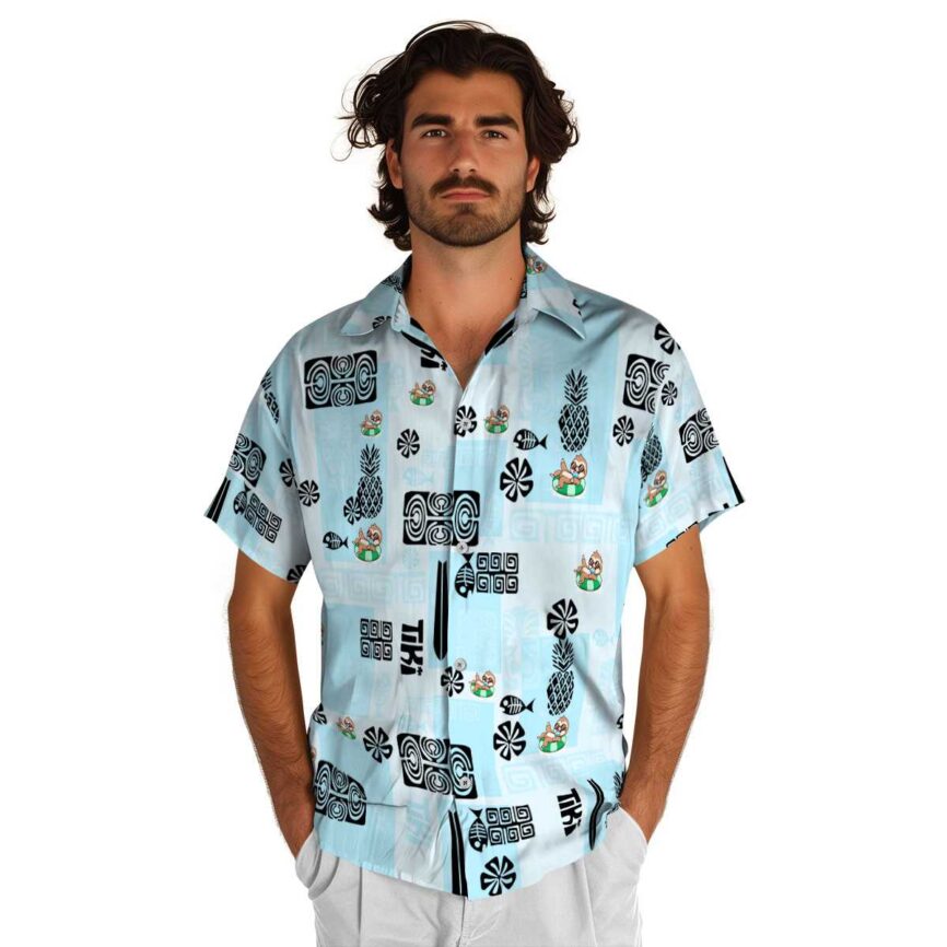 Sloth Tiki Motifs Hawaiian Shirt New Arrival