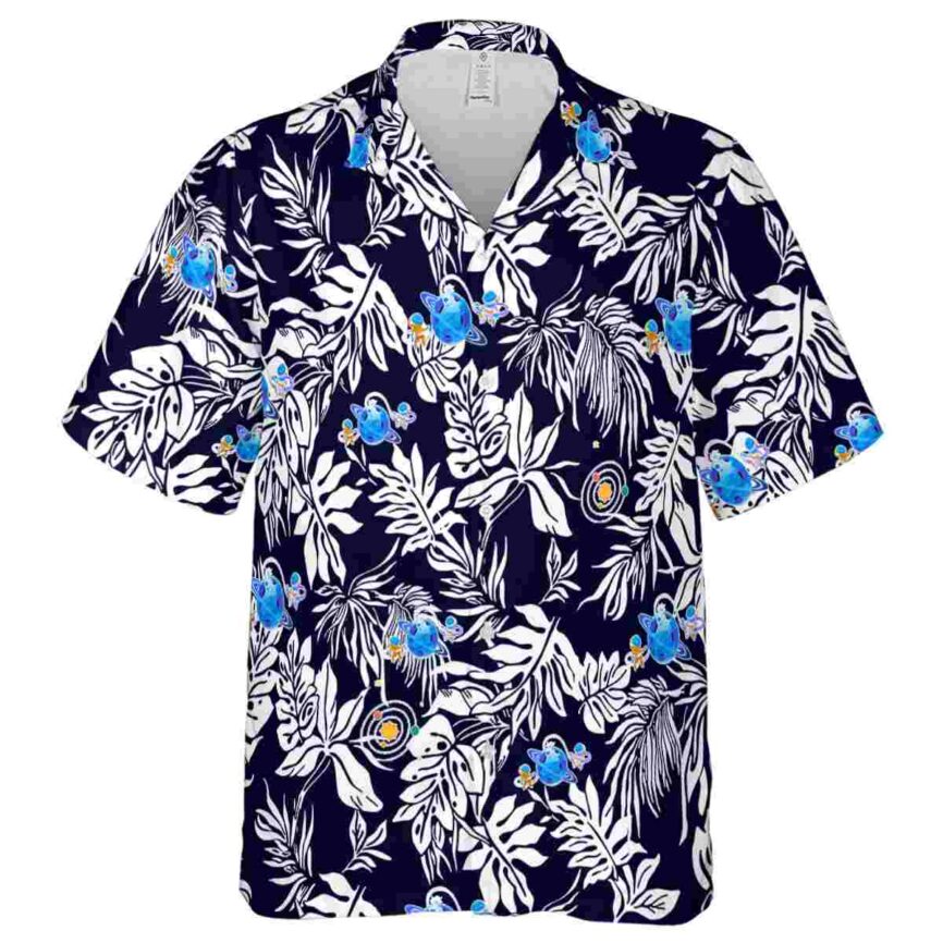 Space Bold Foliage Hawaiian Shirt Fashion forward