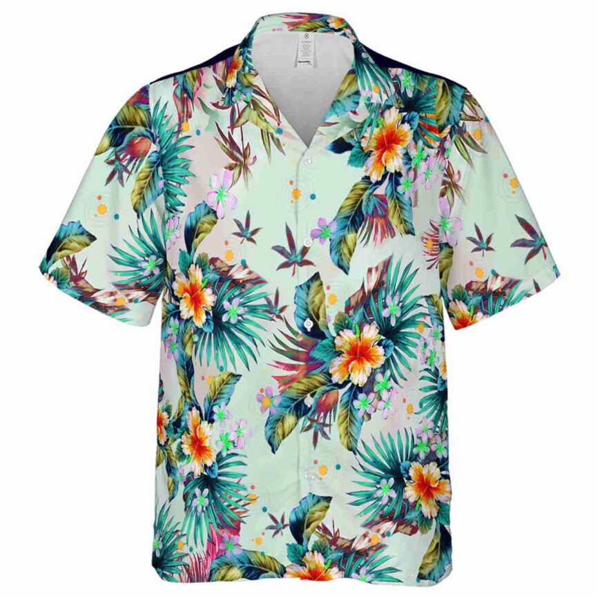 Space Floral Burst Hawaiian Shirt Fashion forward
