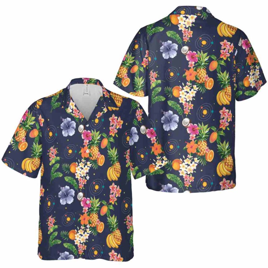 Space Fruit Pattern Hawaiian Shirt Premium grade