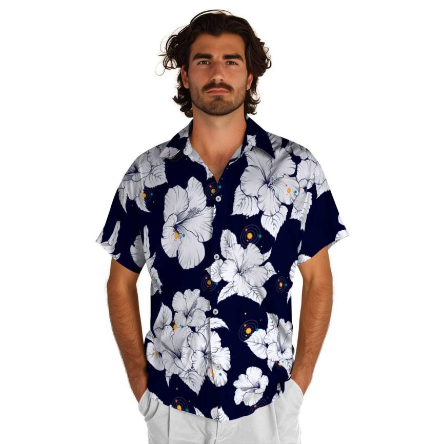 Space Hibiscus Flower Hawaiian Shirt New Arrival
